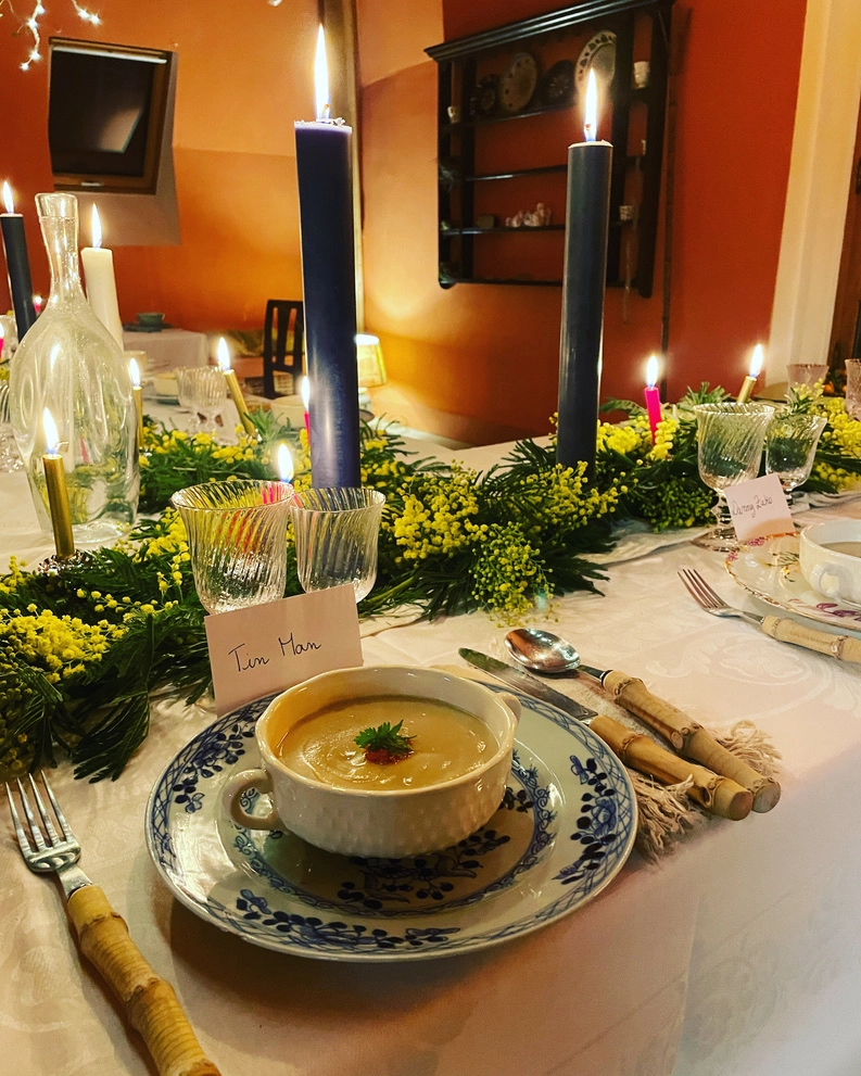 Festive party menu