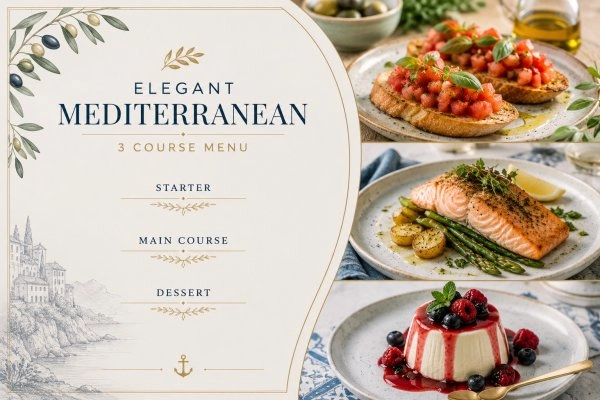 Chef Fabricio Cristian d's Elegant Mediterranean (Pescatarian) menu image