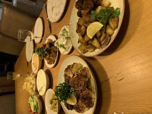 Chef Stacey B's Greek feast menu image