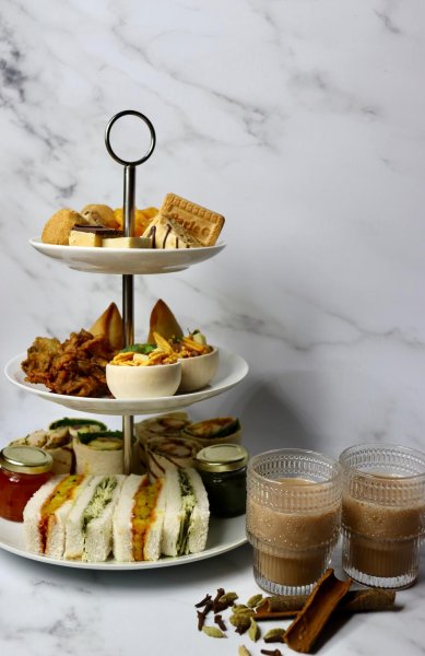 Chef Varun T's Vazzas Indian Afternoon tea menu image