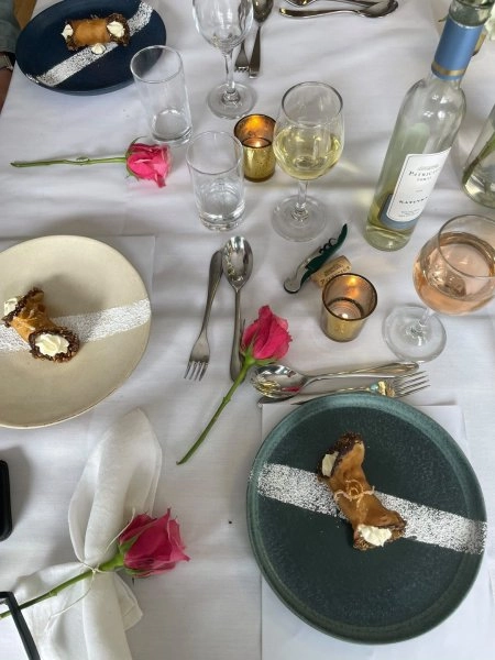 Chef Cecily T's example spring dinner party menu menu image