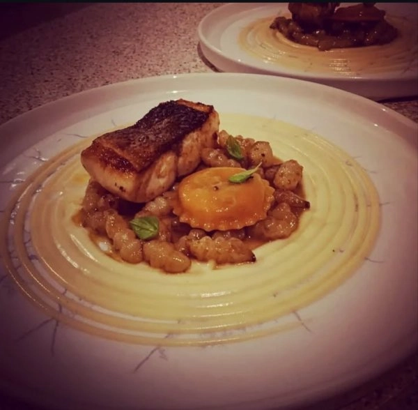 Chef Andrew J's A Taste of Winter 9 course pescatarian tasting menu menu image