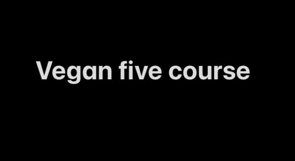 Chef Ellen's 5 course tasting menu - vegan menu image