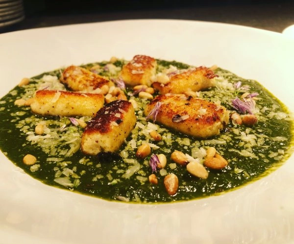 Chef Roland S's Panner Gundi with Saag Cavalo Nero menu image