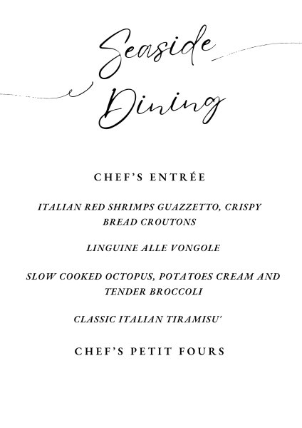 Chef 2nomad c's Seaside Dining menu image