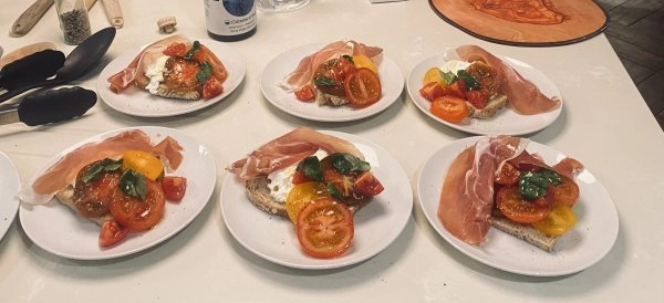 Chef Thea W's Italian Feast (ingredients change with the seasons) menu image