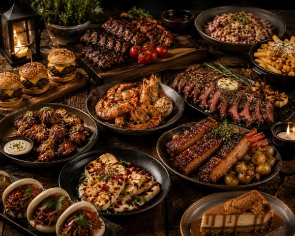 Chef Adrian B's Smoke & Fire Feast menu image