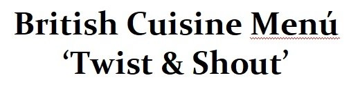 Chef Pablo M's British 'Twist & Shout' Menu menu image