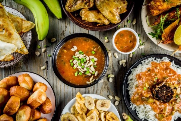Chef George G's African Feast. menu image