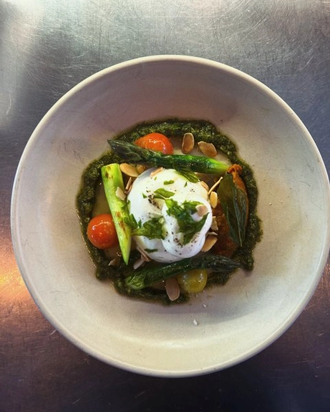 Chef Roland S's Classic Beef Fillet Tartare, Rocket Emulsion, Crispybread menu image