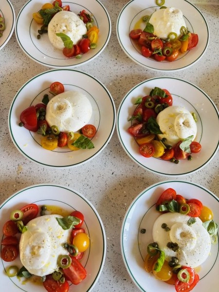 Chef Bohus T's Italian style dinner menu with Canapes menu image