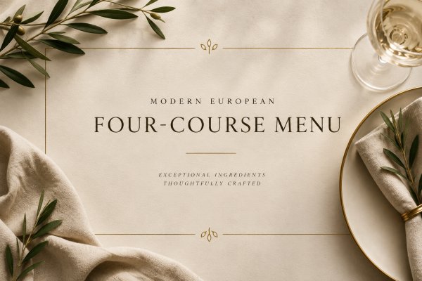 Chef Adam K's ✨ Modern European Four-Course Menu menu image