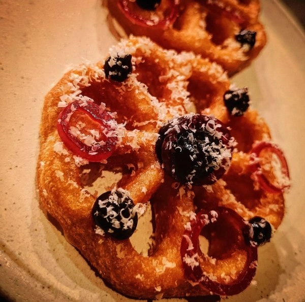 Chef Andrew J's A Taste of Winter 5 course vegetarian tasting menu menu image