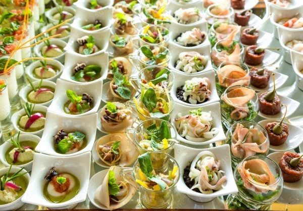 Chef Mark B's Asian Inspired Canapés Spread menu image