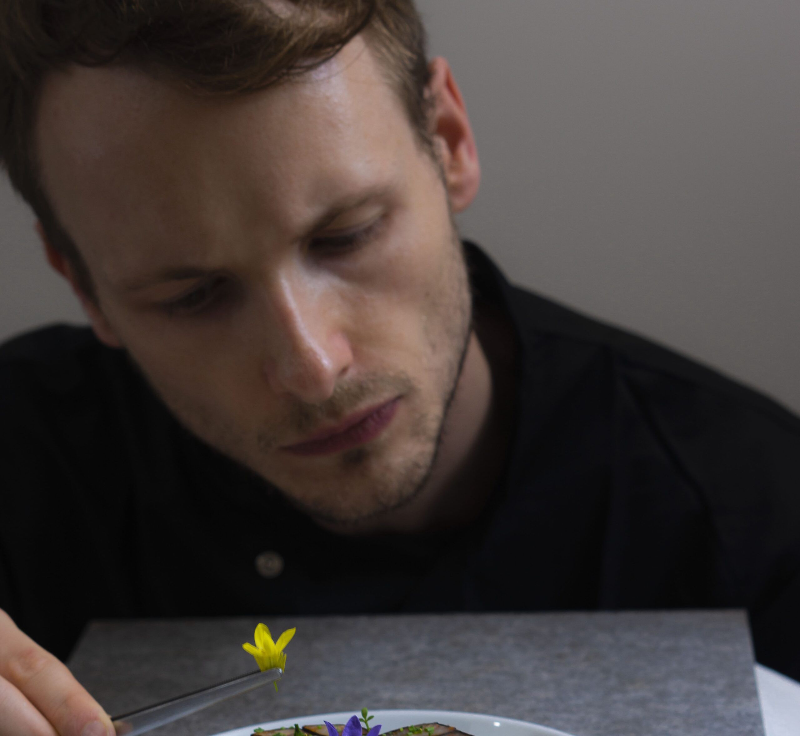 Food plating by chef Alexander
